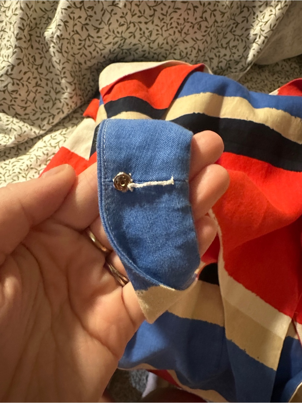kate spade red, white, tan & blue dress - Picture 2 of 7